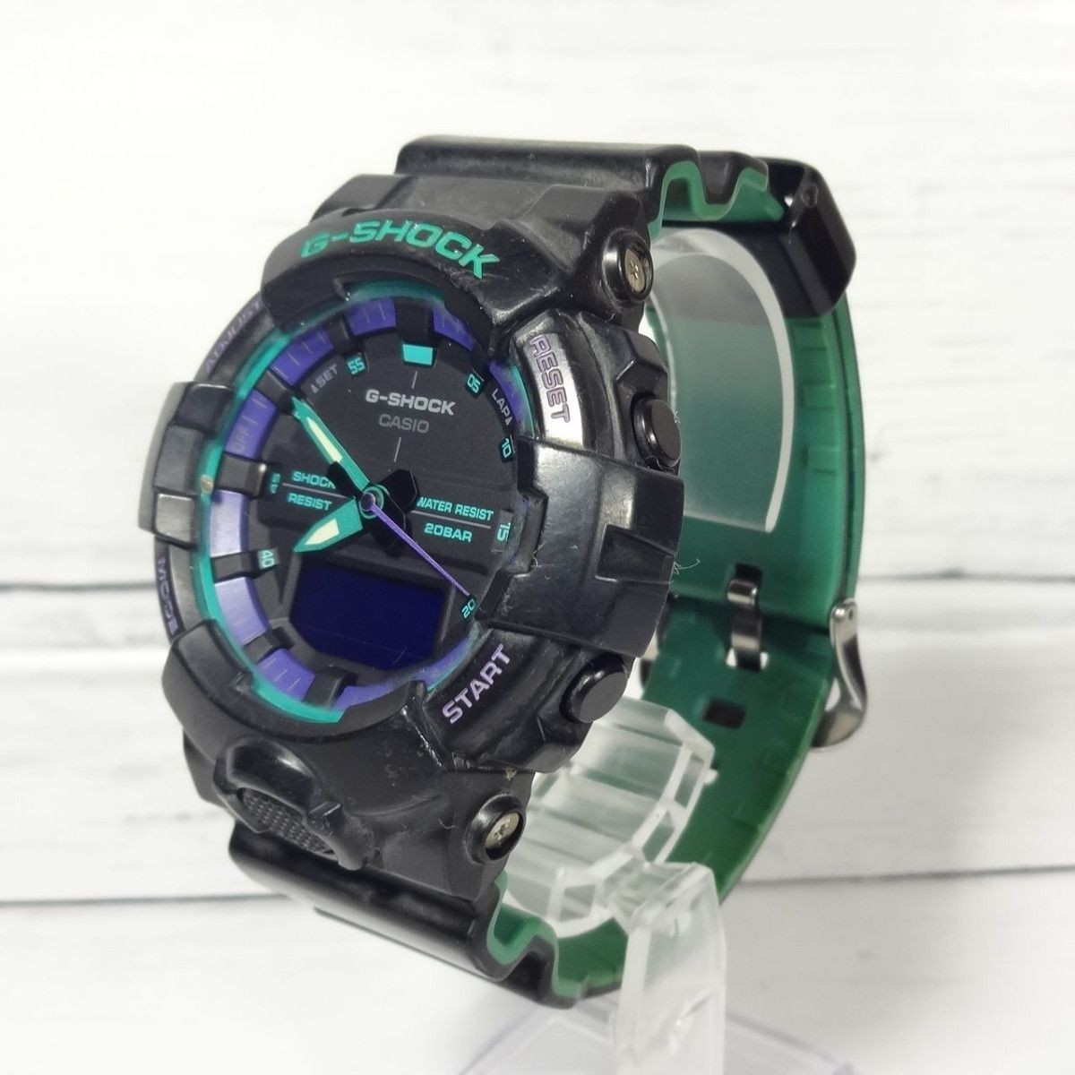 Black x Green G SHOCK GA 800BL New Battery Working Condition