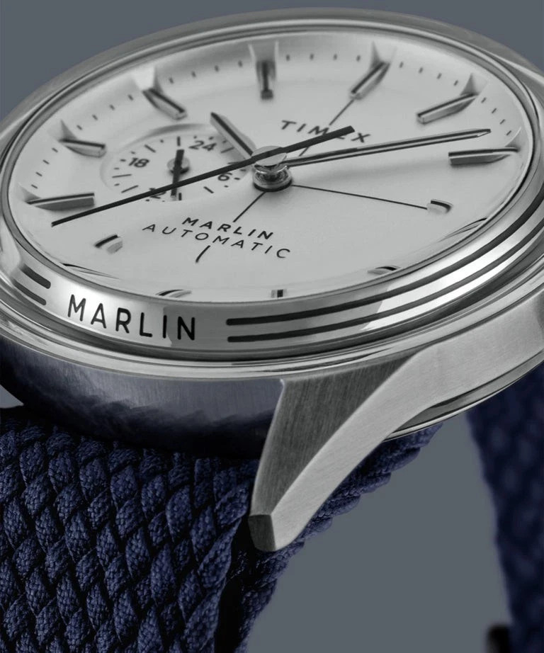 New Timex Marlin® Jet Automatic 38mm Fabric Strap Watch TW2V72300