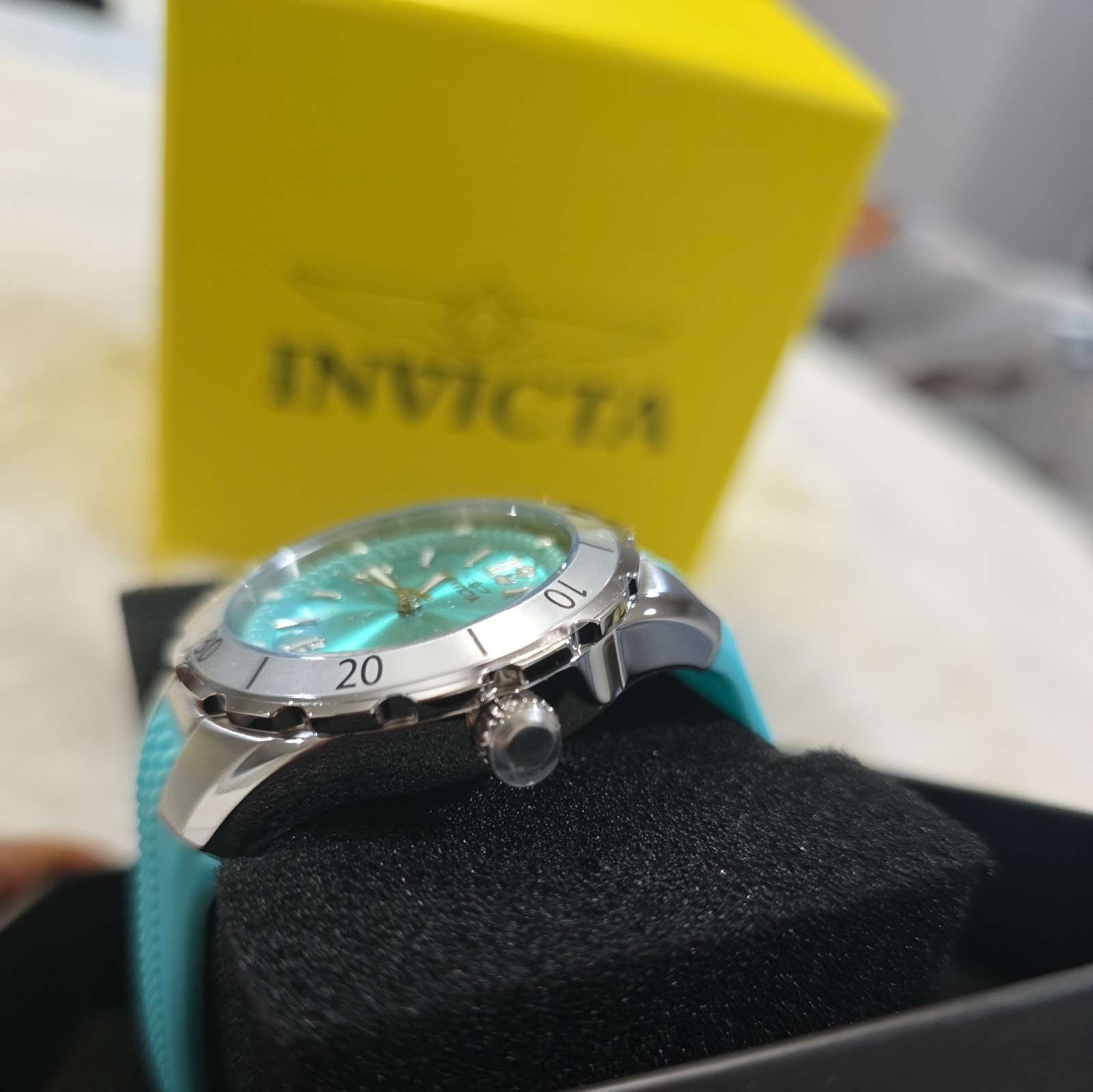Invicta Angel Quartz Light Blue Dial Ladies Watch 24124