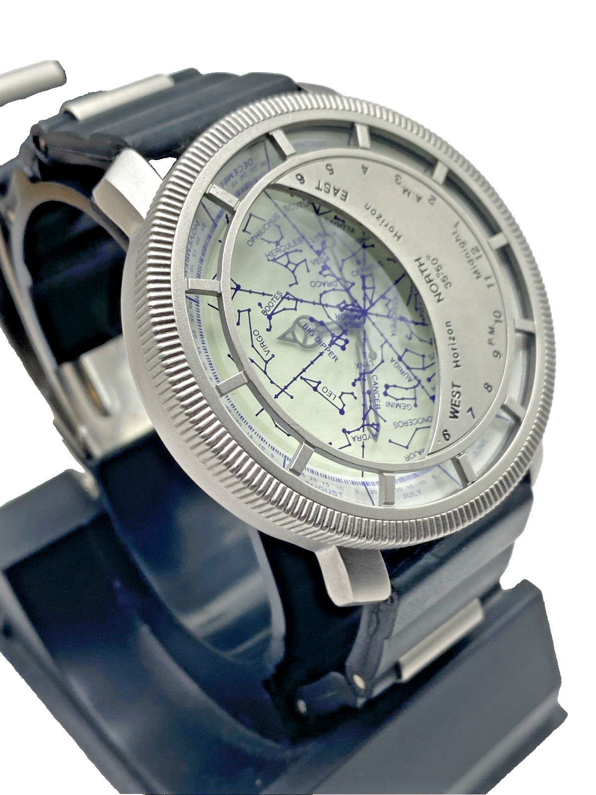 Planisphere 43mm Wristwatch with Star Map Constellation Night sky NASA Astronomy