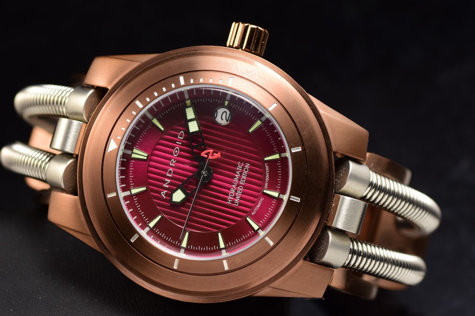 RARE ANDROID ARAGON AD680 HYDRAUMATIC LIMITED ED 029/500 AUTOMATIC MEN’S WATCH