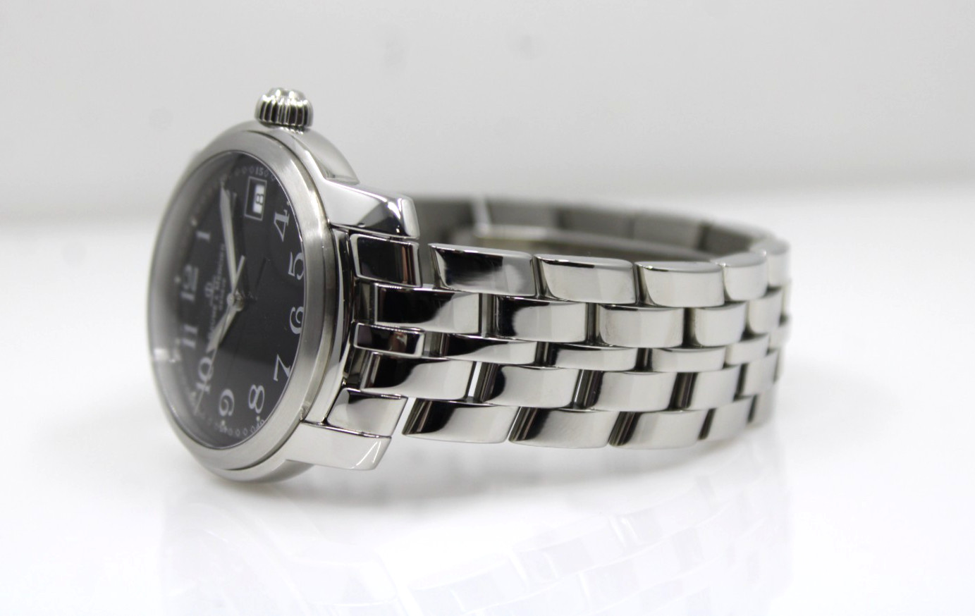 Baume & Mercier Capeland 37mm Black Date Dial Stainless Watch MV045214
