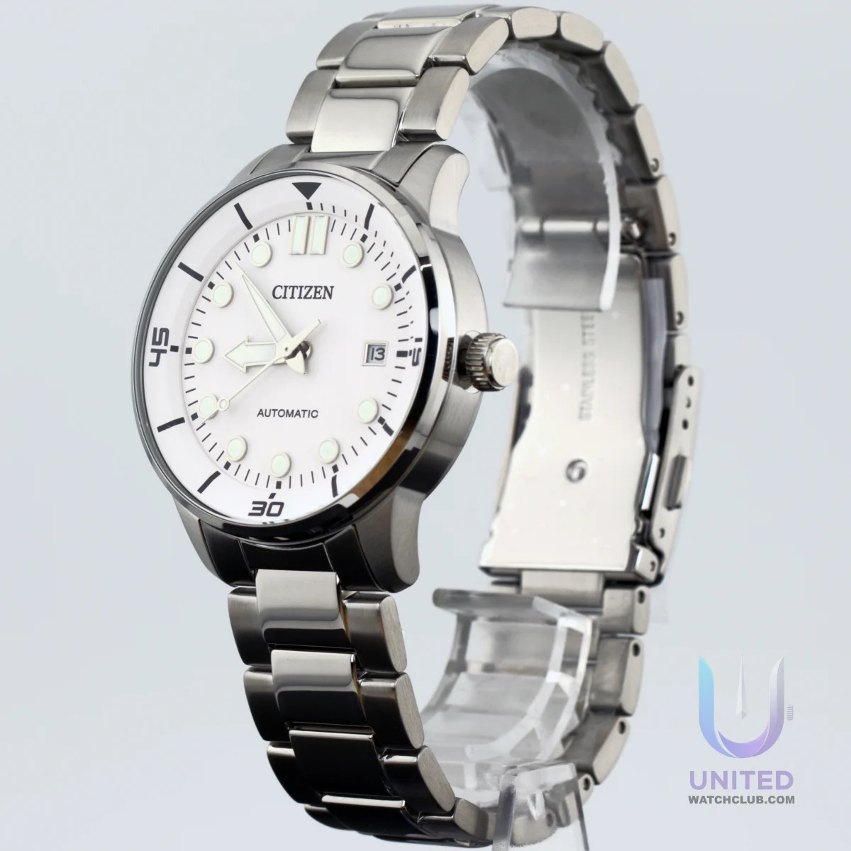 Citizen Automatic White Dial 40mm NJ0191-83A