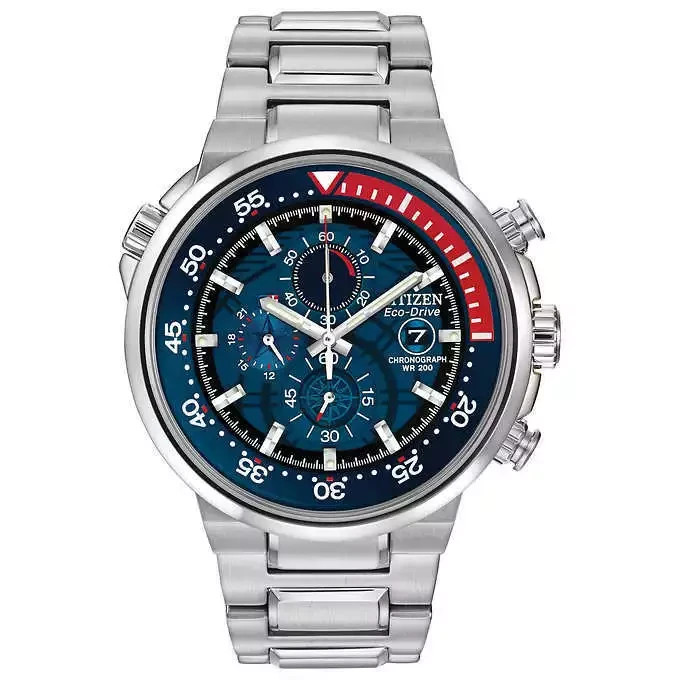 $650- Citizen CA0440-51L Endeavor Eco-Drive SS Chronograph Men’s Watch