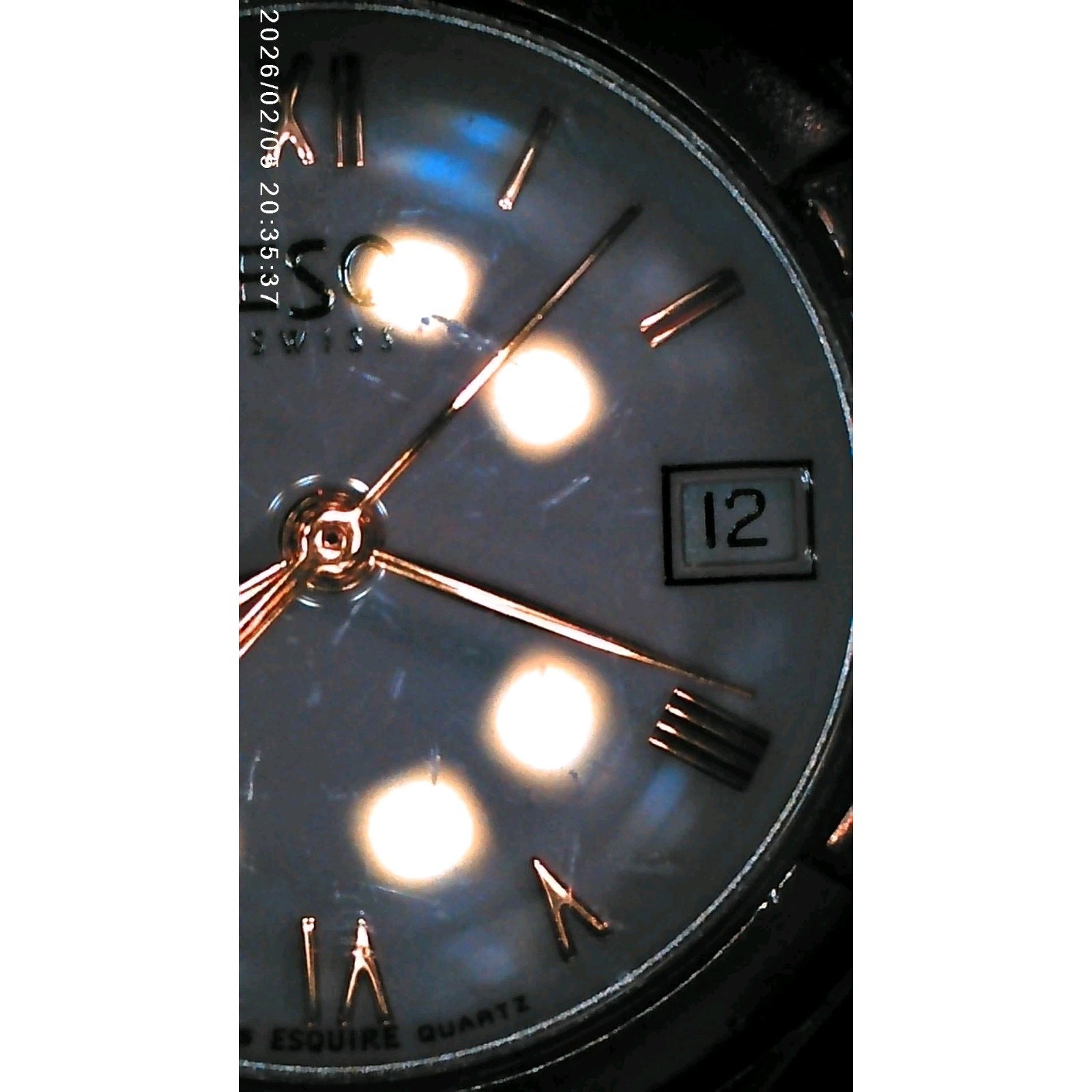 ESQ Swiss ESQUIRE – E5143 Quartz Watch- 26 mm-White-Silver Tone Bracelet
