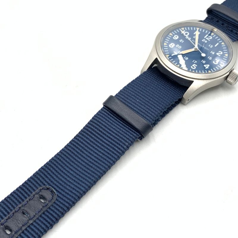 Hamilton Khaki Field Mechanical Navy H694390 42mm Manual Wind Mens Watch
