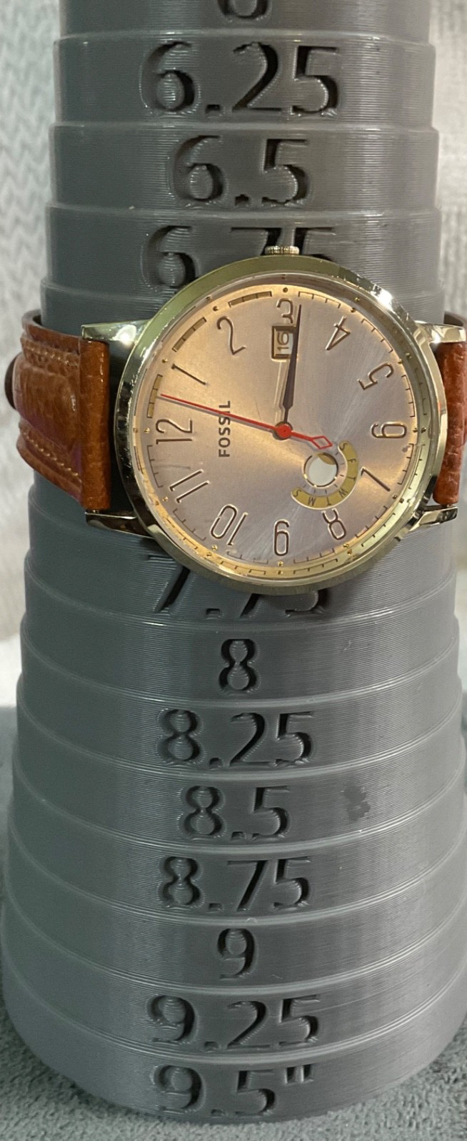 FOSSIL BLUE 40mm STAINLESS STEEL WATCH ES3750 DATE NEW BATTERY