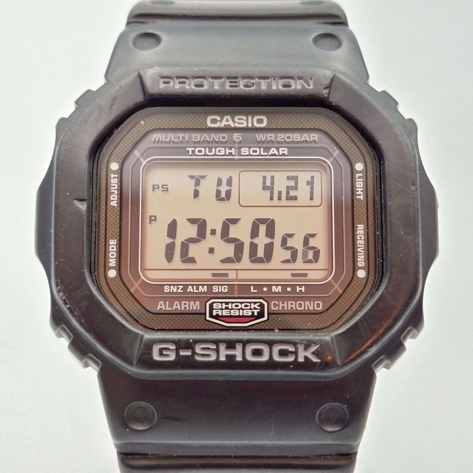 CASIO G SHOCK GW 5000 Solar Radio Tough Solar Casio G Shock Black Watch Working