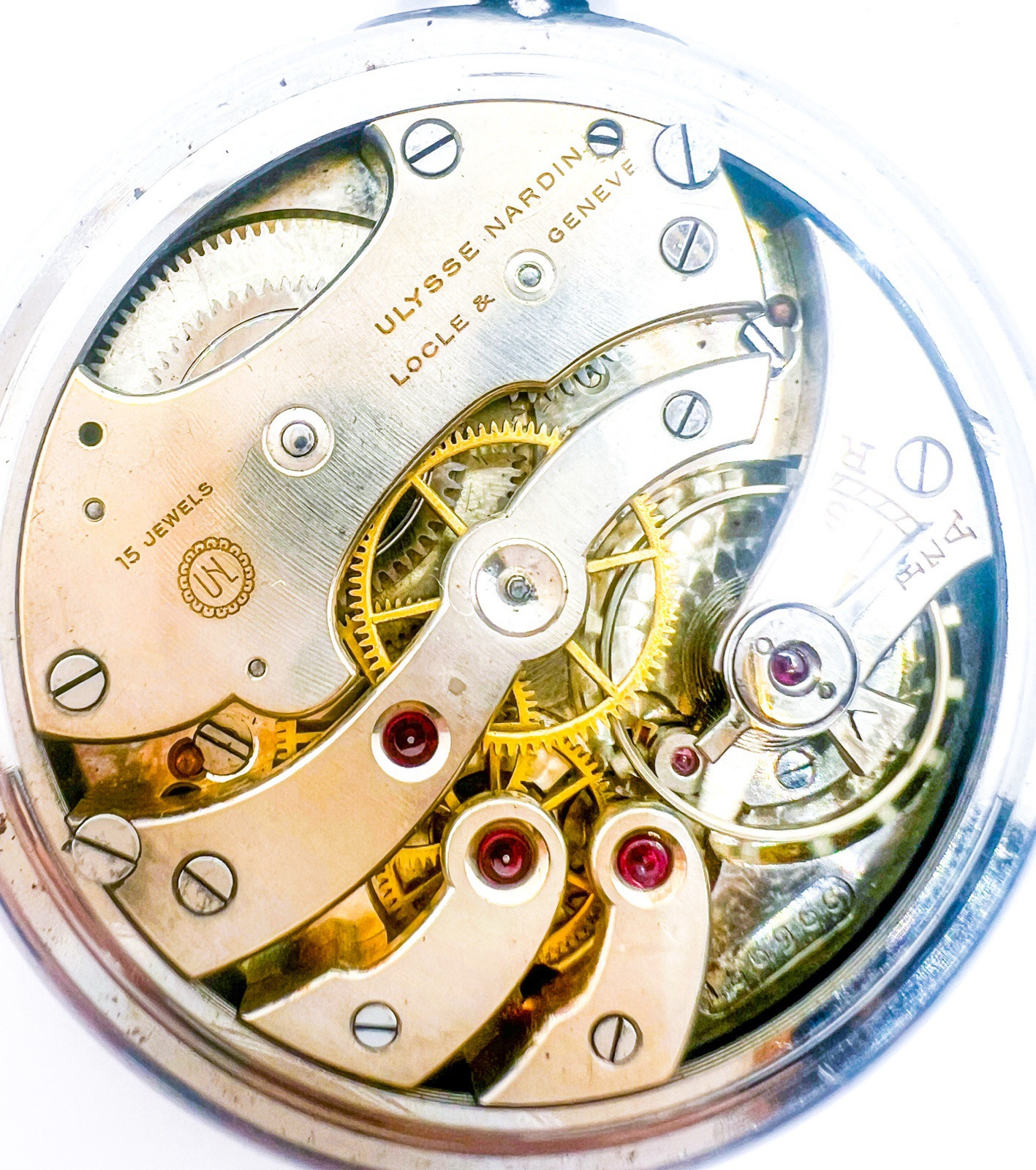 Ulysse Nardin 46.5mm Pocket Watch Vintage Open Face Hand wind Working