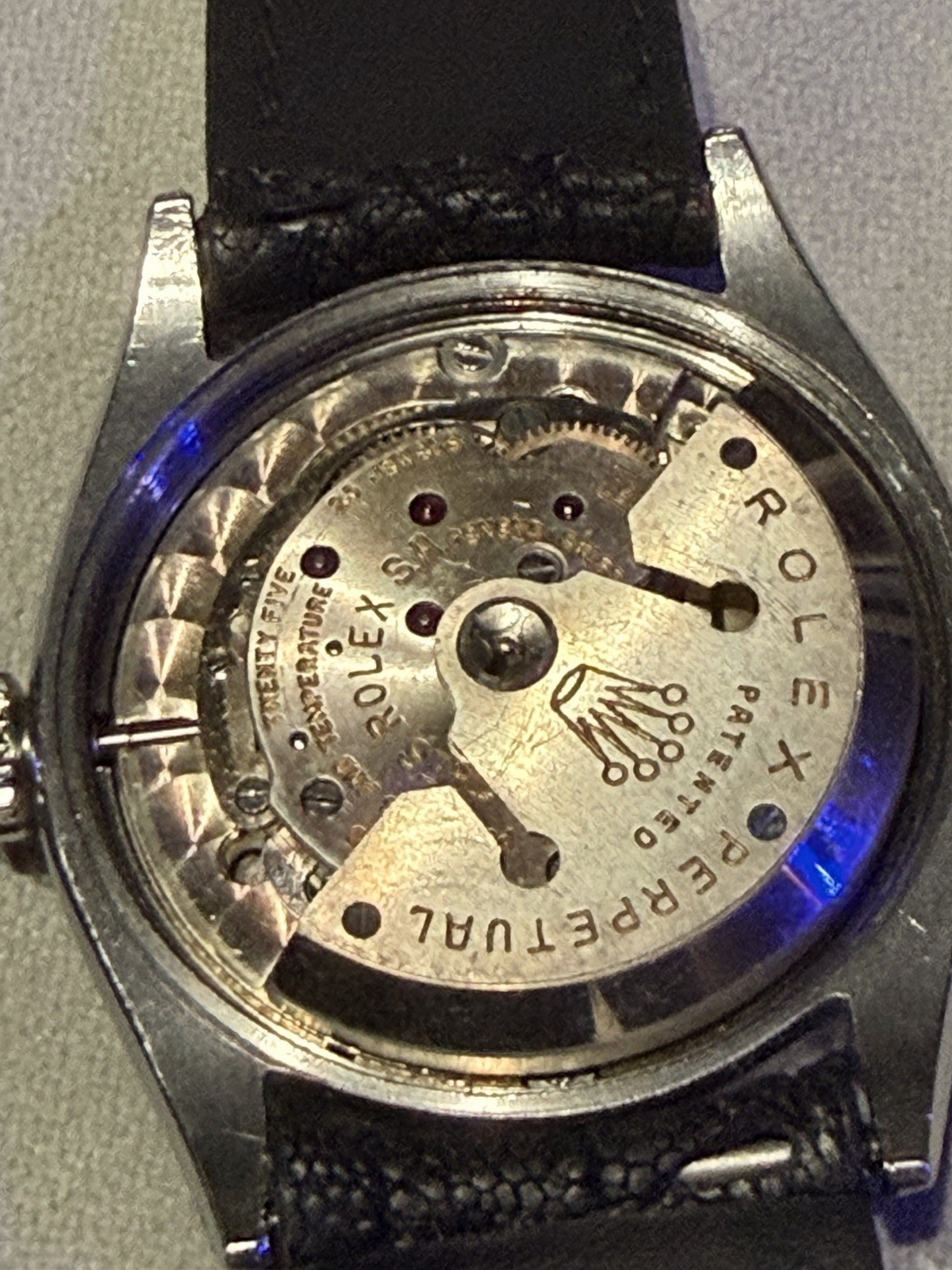 Rolex Oyster Perpetual Ref 6564 Automatic Chronometer 34mm Steel White Dial