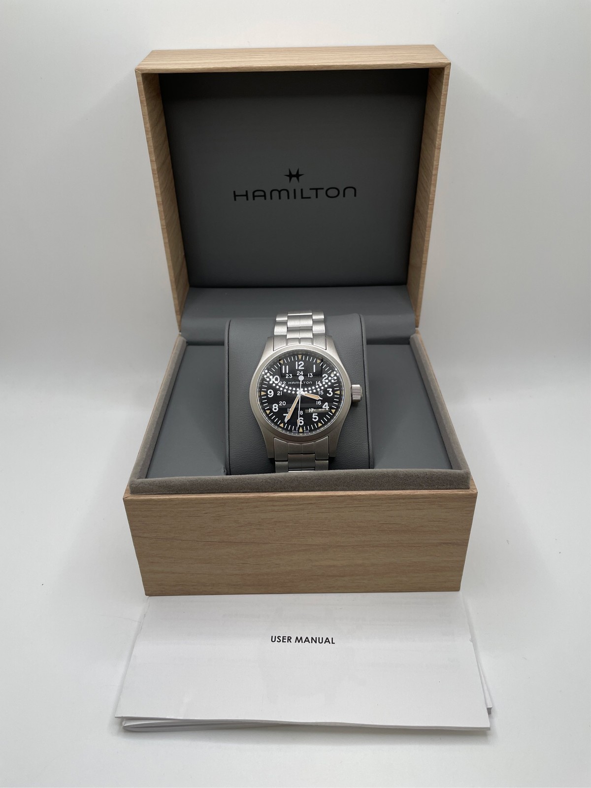 Hamilton Khaki Field Mechanical Men’s Watch, 38mm Stainless Steel Case, Swiss 1