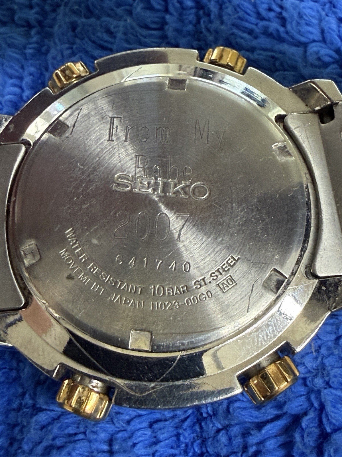 45MM Seiko Sky World Timer PROFESSIONAL 100M Quartz Watch H023-00G0 RARE MODEL