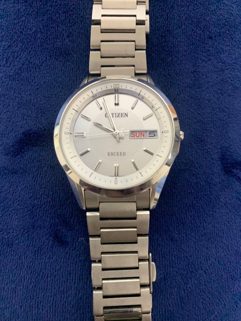Citizen Exceed AT6030-60A Radio Solar Day Date Watch