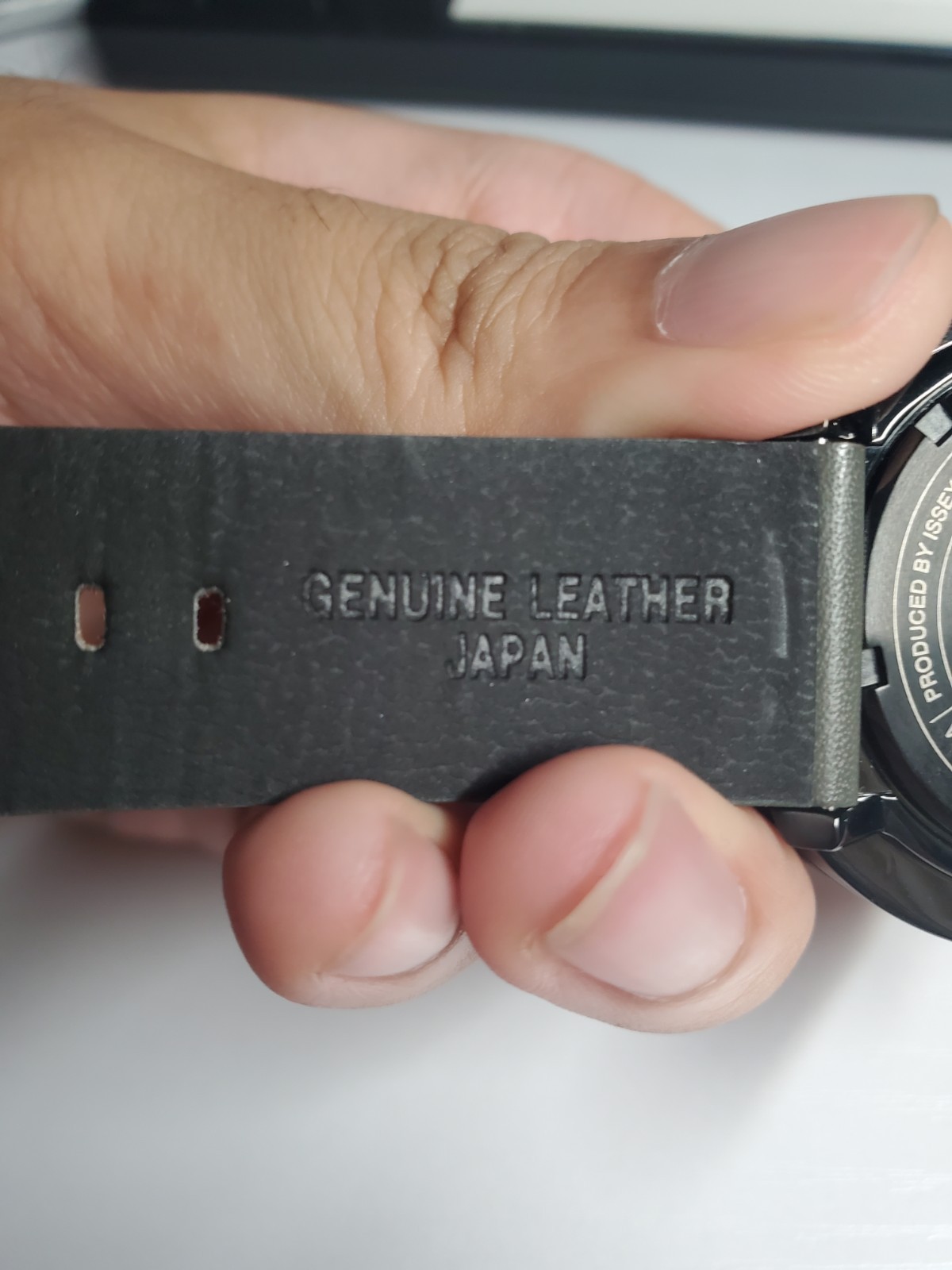 Issey Miyake Watch 1/6 Nao Tamura Design NYAK701 Leather Analog Used