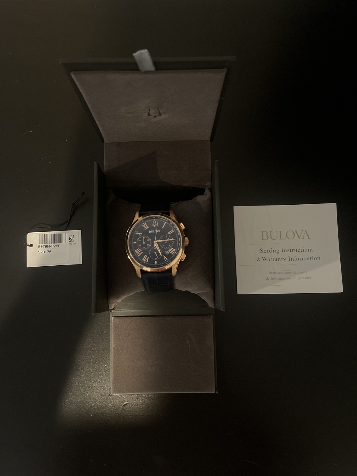 Bulova 97B170 Chronograph Wrist Watch- MSRP $425