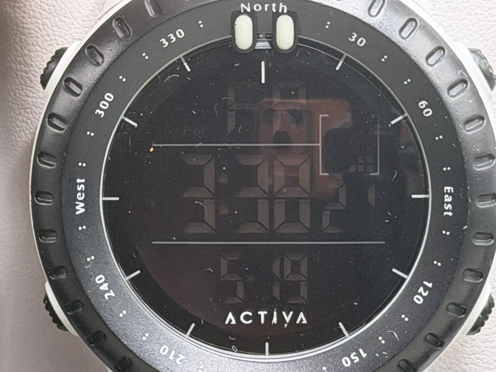 Activa Odyssey X White Tactical Digital Watch 53mm Futuristic Stealth Sport Men