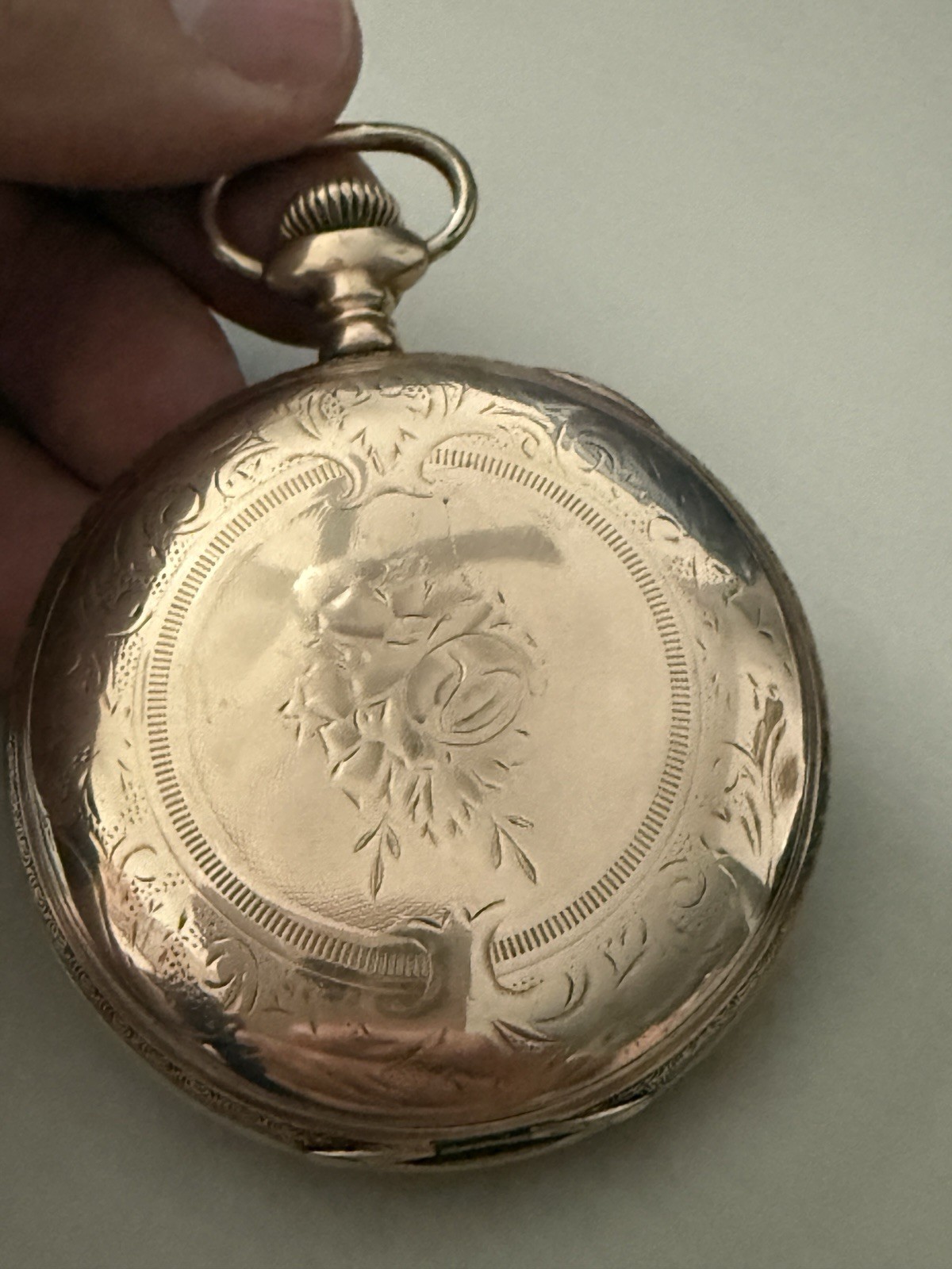 18s Full Hunter 20 Years Gold Filled Pocket Watch Scrap Parts