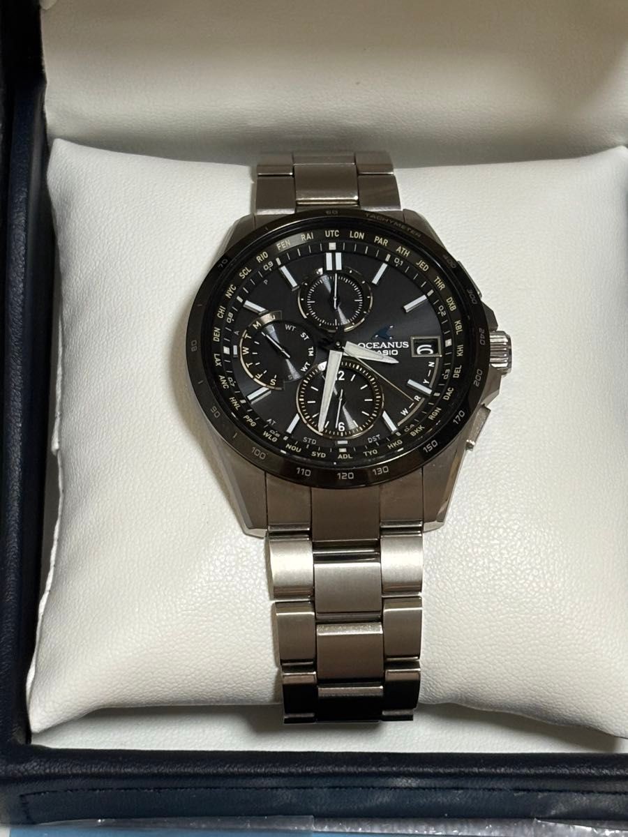 [B1P] Casio Oceanus Classic Line OCW T2600J 1AJF Black Radio Solar [m6t]