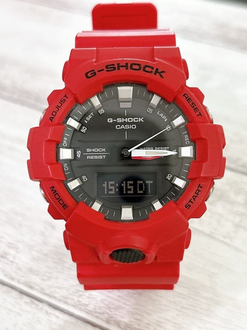 CASIO G-SHOCK GA-800-4AJF Red Analog Digital Men Watch Used