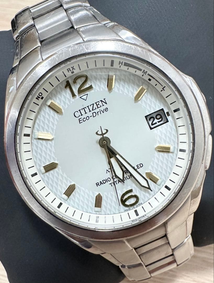 Citizen Attesa Eco Drive Watch Solar 35mm Unisex H410 T003788 Wrist 17cm