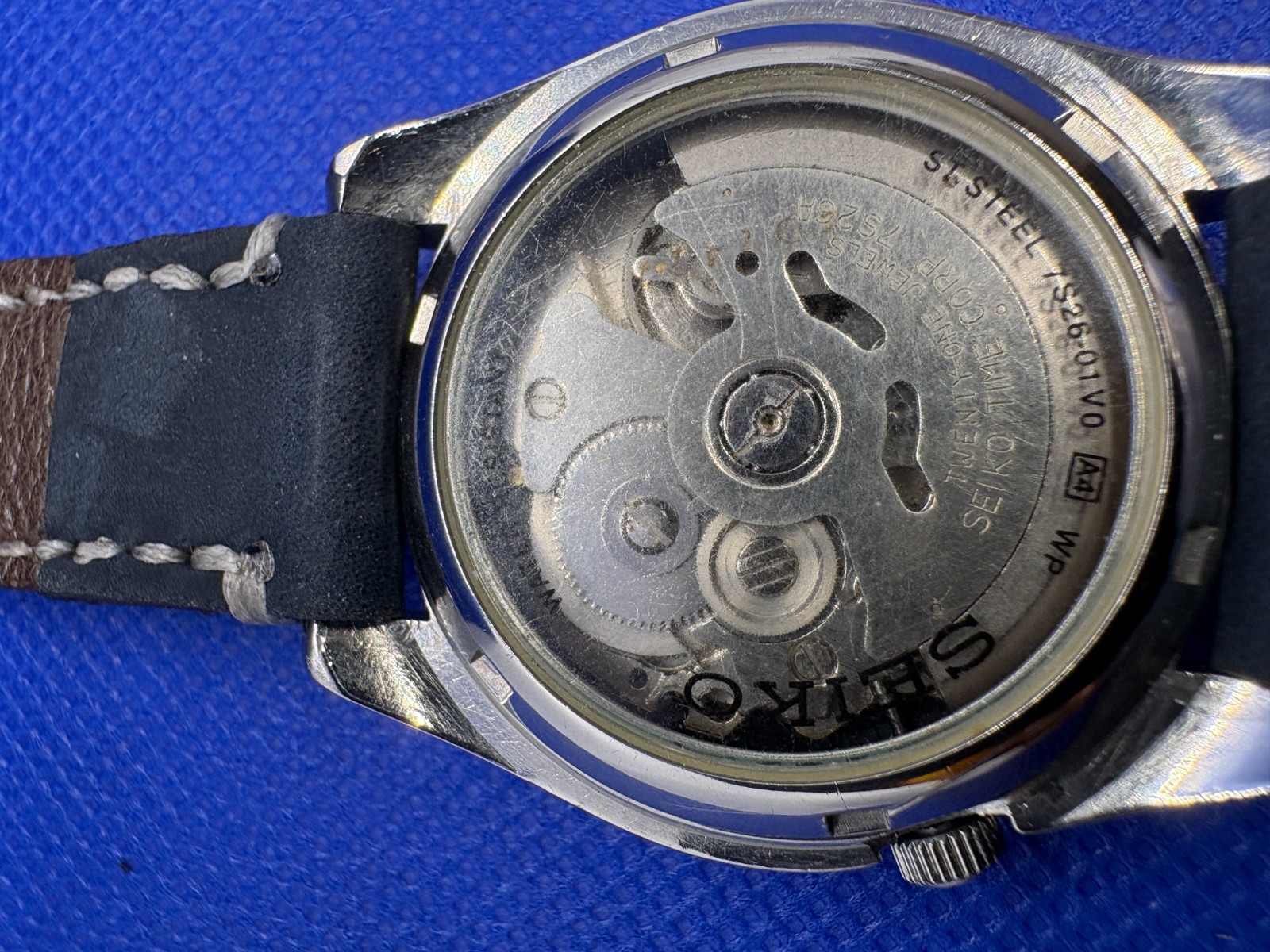 Vintage Seiko 5 Automatic Blue Dial 7S26-01V0 Men’s Watch 21Jewels