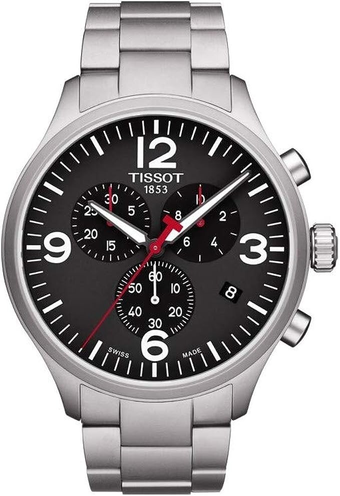 Tissot T116.617.11.057.00 Men’s Watch Silver 45mm Stainless Steel Chrono XL