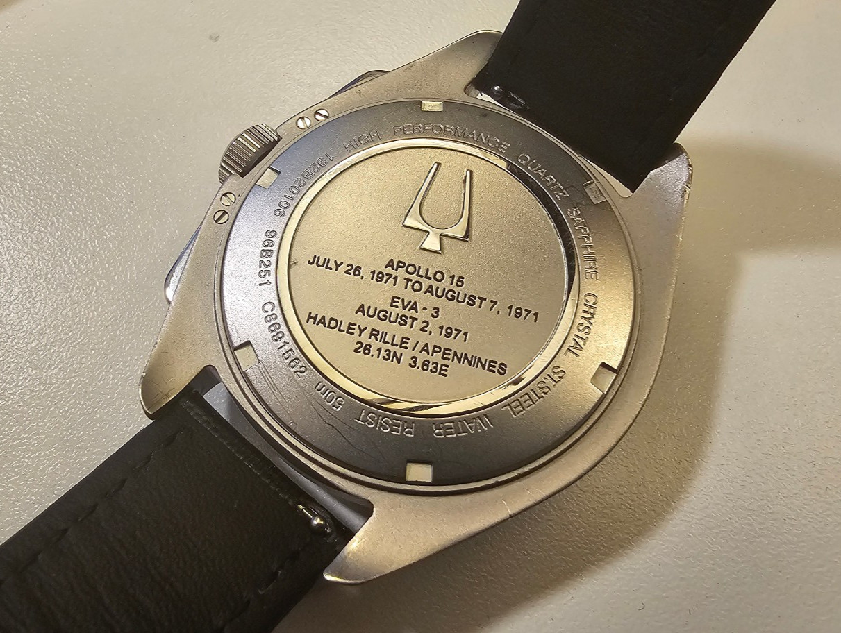 Bulova 96B251 Lunar Pilot Apollo 15 Special Edition Chronograph 262kHz Full Set