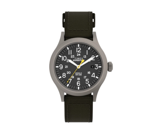 Timex Expedition Scout 40mm Fabric Strap Watch Green Gray T49961 Authentic New