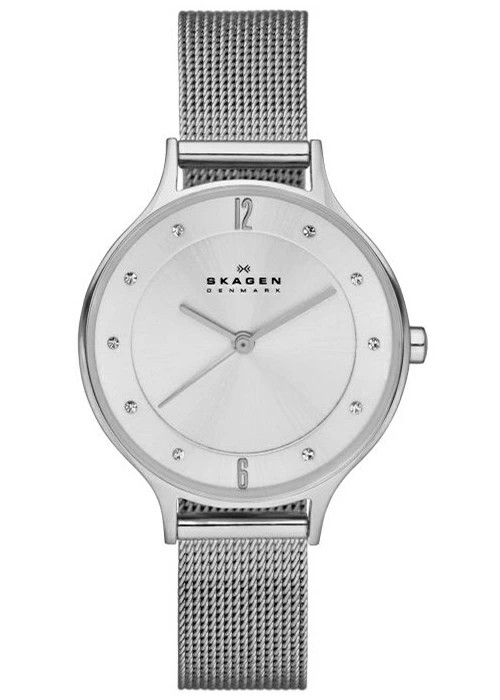 SKAGEN Anita Lille SKW2149 Womens Quartz 30mm Silver Dial Mesh Strap Watch