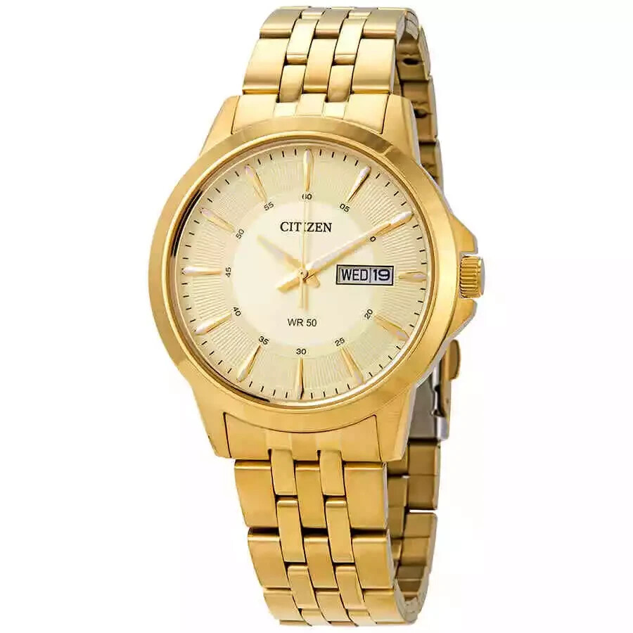 Citizen Men’s Quartz Champagne Dial Watch – BF2013-56P NEW