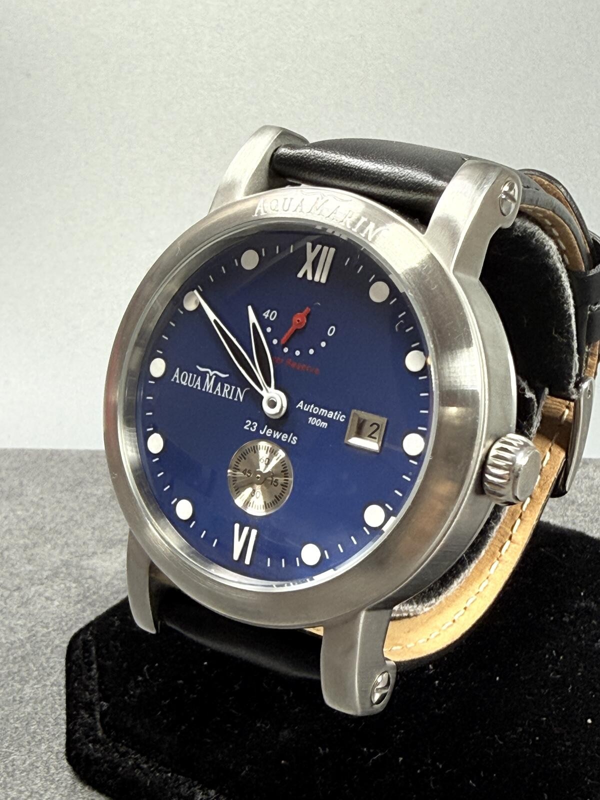 AquaMarin XL 0001 Automatic 45mm Swiss Power Reserve 23J Date Men’s Watch