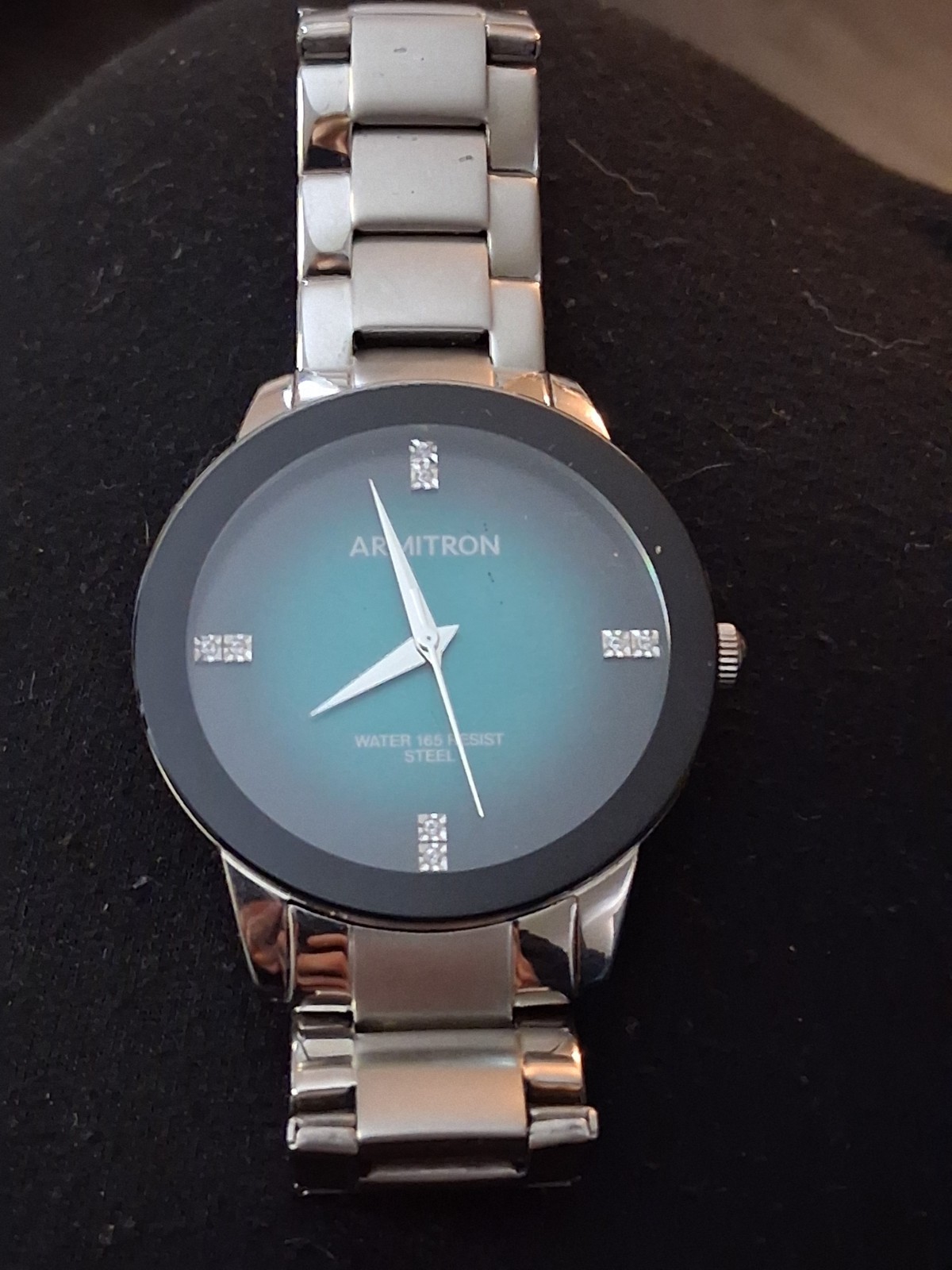 Armitron Women’s Quartz Analog Blue Dial Silver Stainless Bracelet Watch