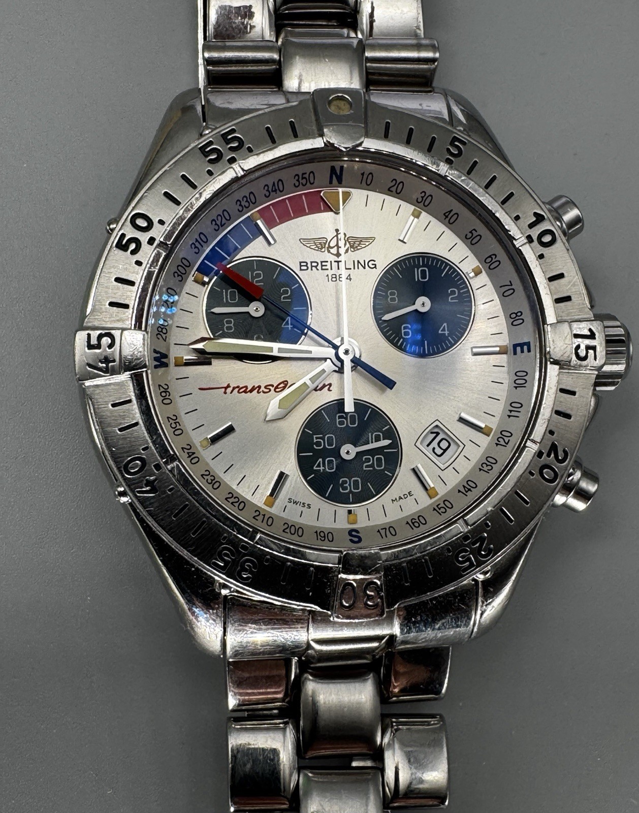 Breitling- Celebrity Chris Janson owned-41mm Men’s Transocean Chronograph-A53340