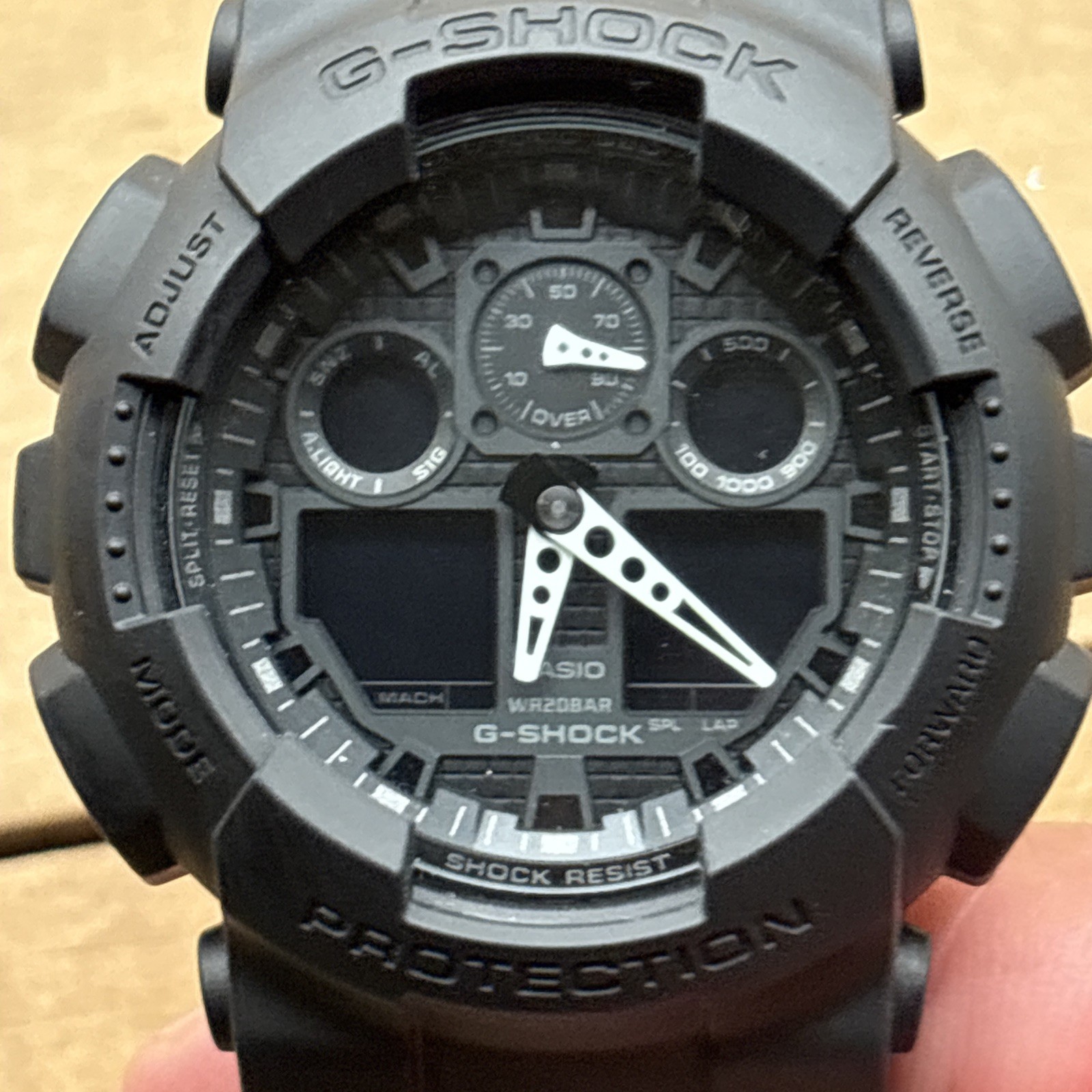 G-Shock GA-100 5081 Analog / Digital Men’s Watch Matte Black Water Resistant