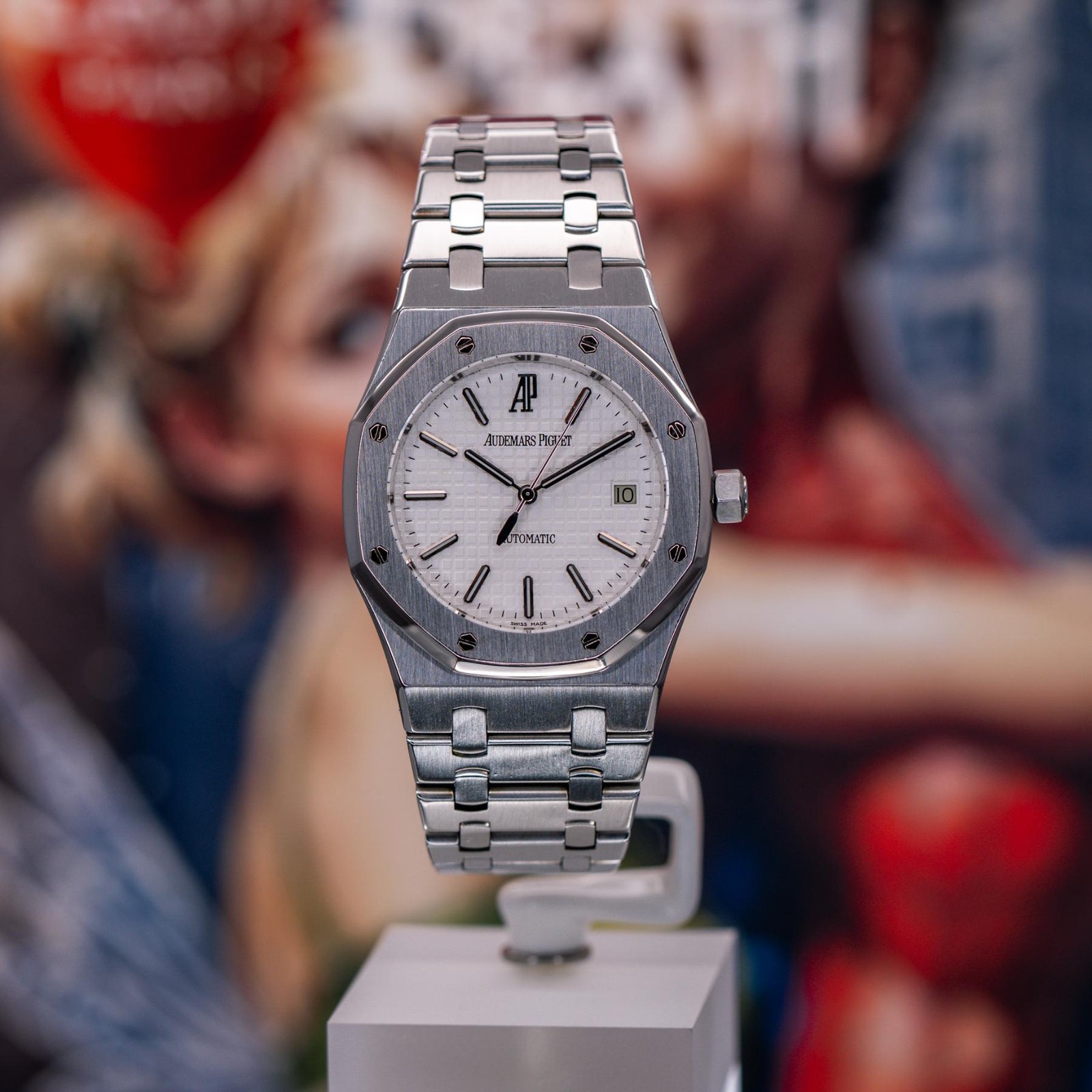 Audemars Piguet Royal Oak 39mm Grande Tapisserie White Dial 15300ST.OO.1220ST.01