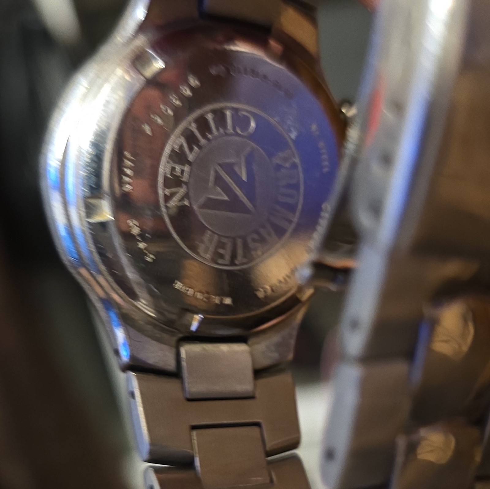 Citizen Chronograph WR200 Men’s Quartz 200m Yellow/Blue Dial SS Date Watch