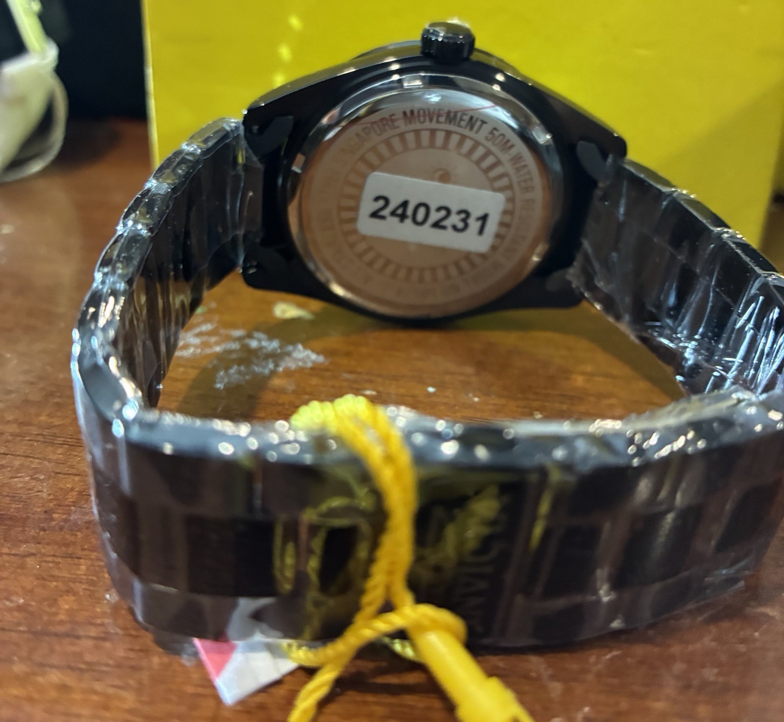 Invicta Specialty Men’s Quartz Watch 43mm Blue Dial Black SS Bracelet 50m Box