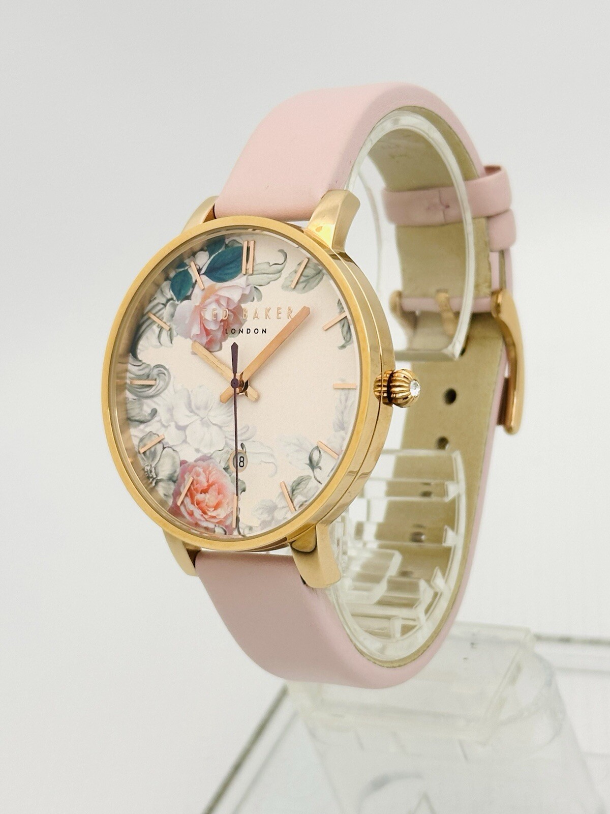 Ted Baker Women’s 10030653 Classic Multicolour Dial With Pink Leather RG Watch