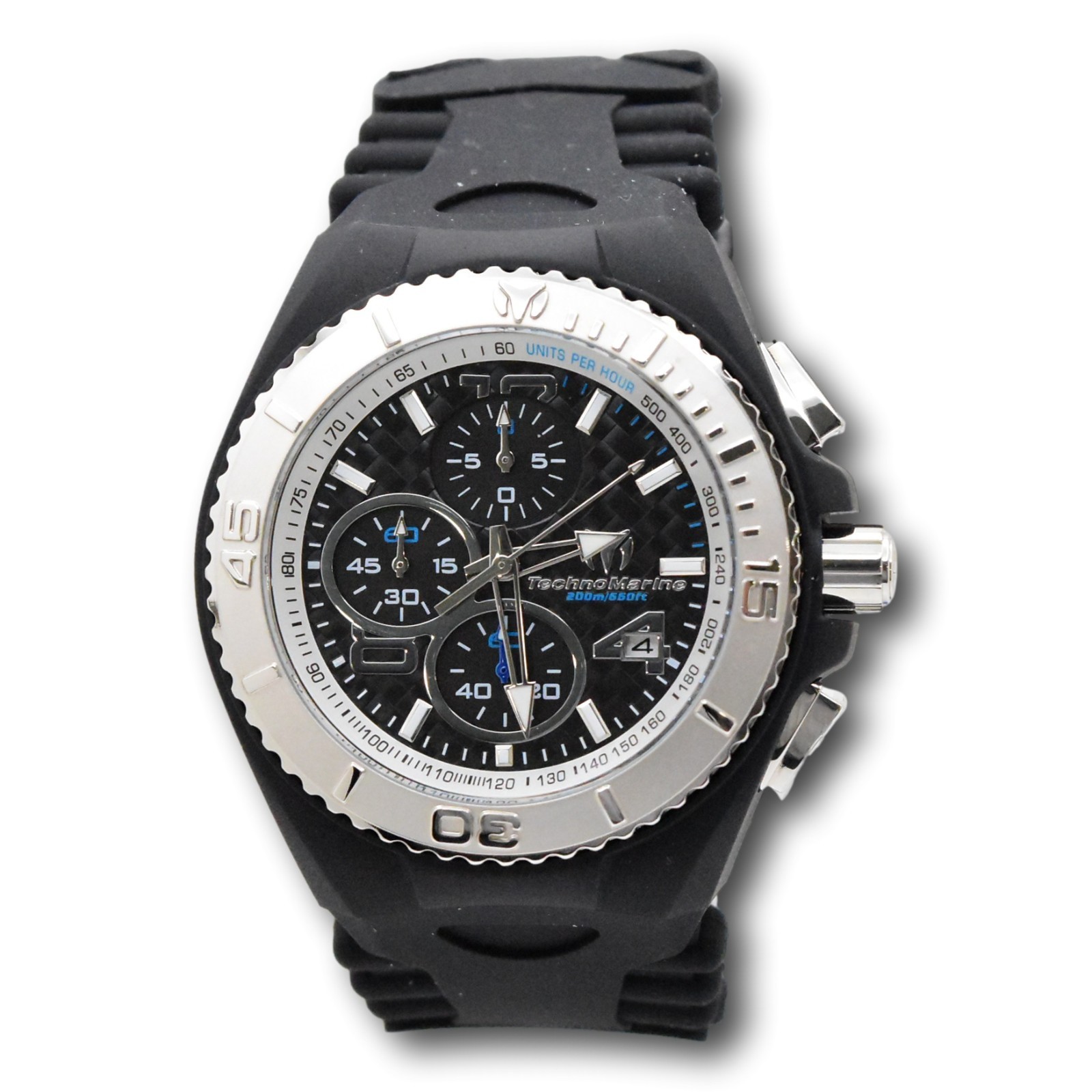 TechnoMarine Cruise JellyFish Men’s 46mm Black Dial Chrono Watch TM-115110