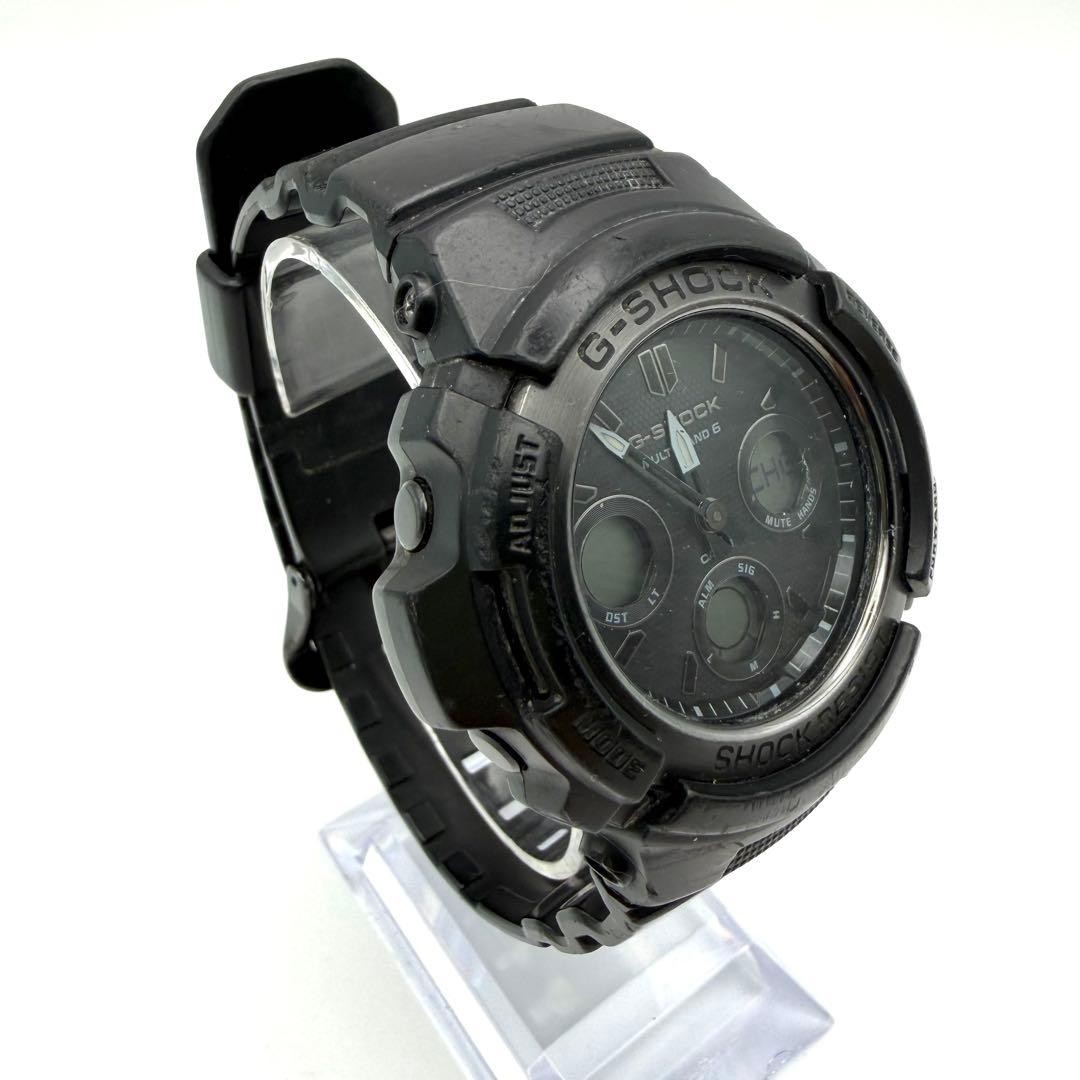 Casio G-Shock AWG-M100SBB Digital Analog Watch Solar Black Not Working Used