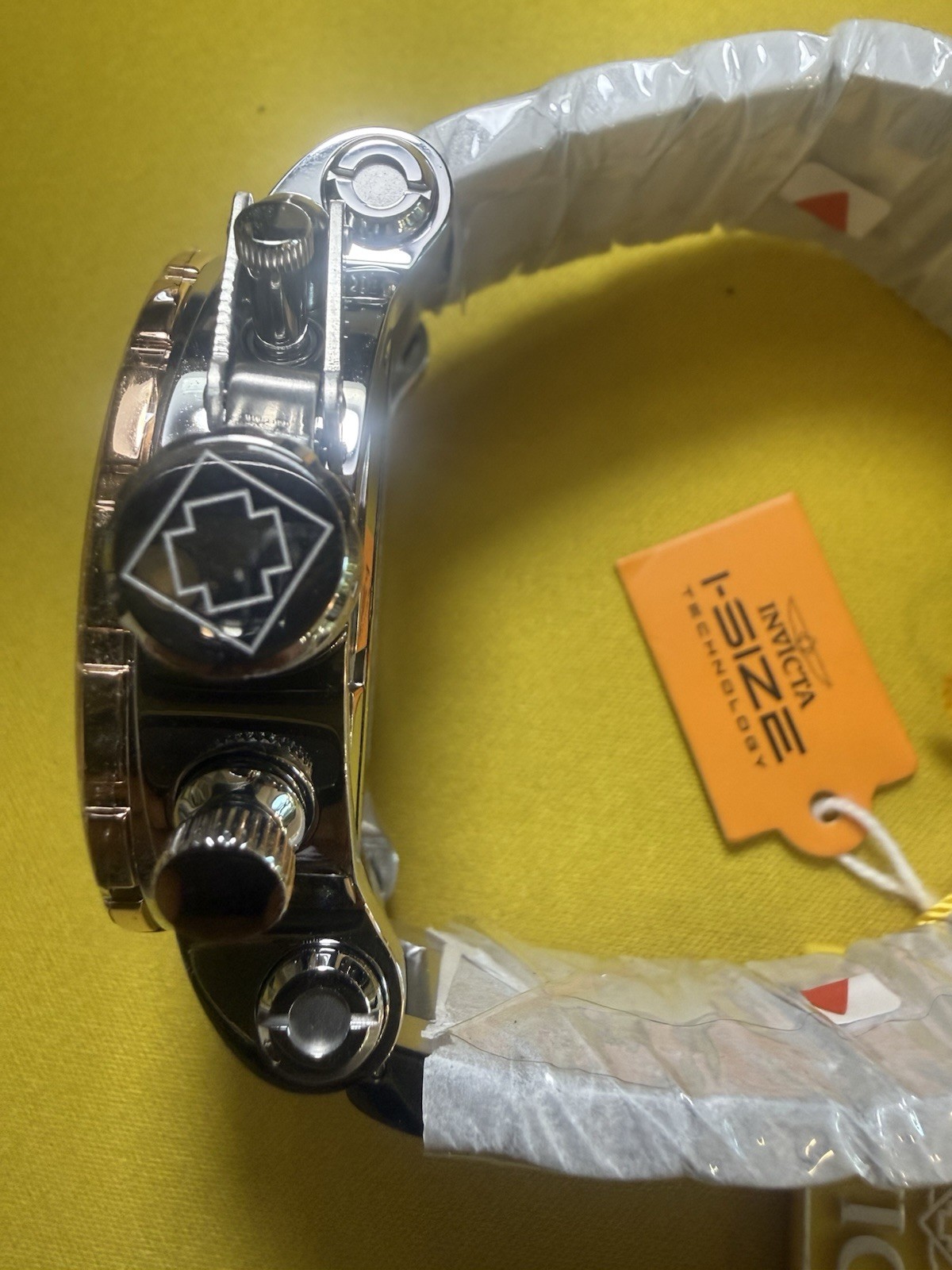 Invicta I-Size Mens Quartz Chronograph Watch 100m Silver Dial MSRP $1295 (50232)