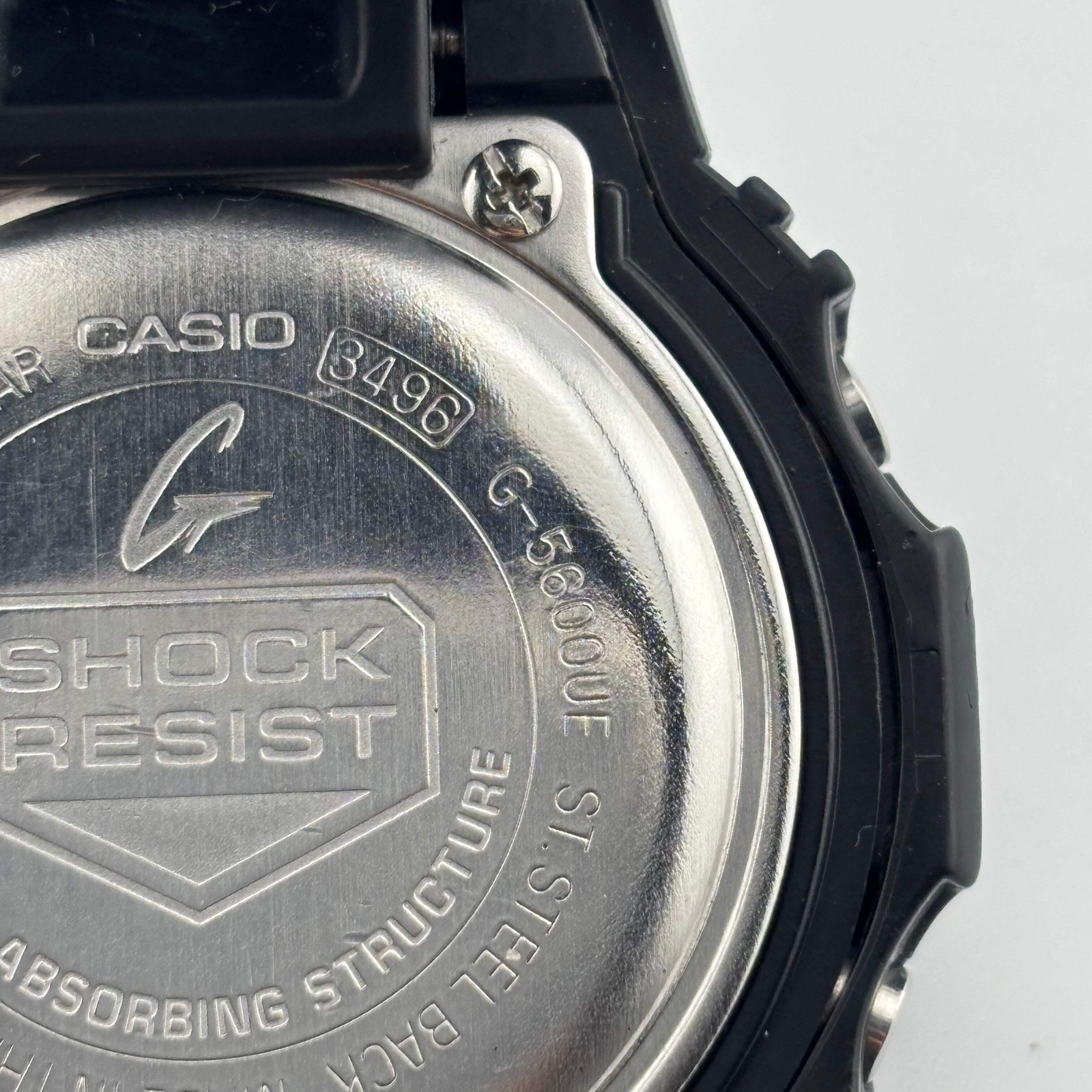 CASIO G-SHOCK G-5600UE Tough Solar Windshield damaged World Time 43.9mm