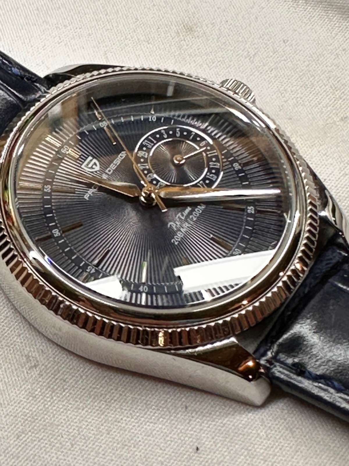 PAGANI Design PD1689 Quartz Watch Japan VH65 Movt Sapphire Glass Leather Strap