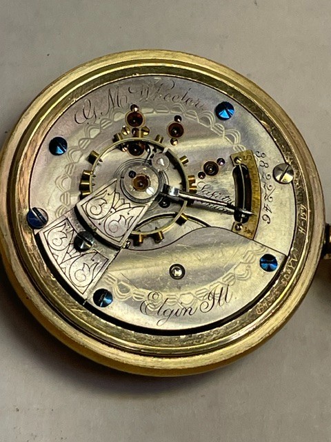 Vintage Elgin Pocket Watch 18S Open Face SWLS Running, see video.