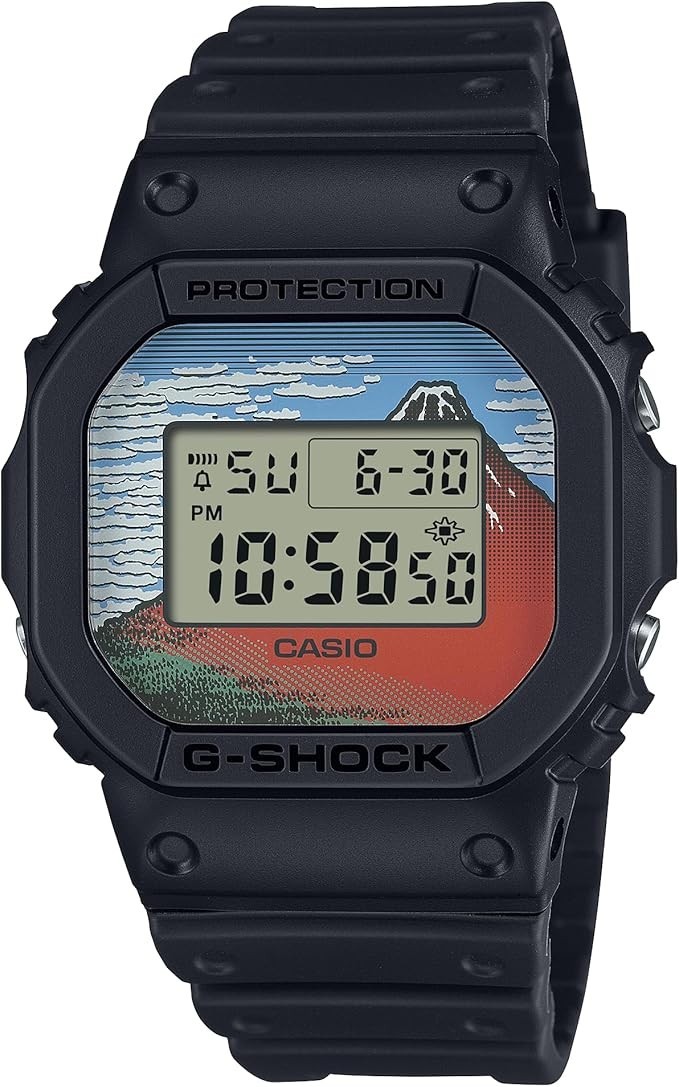 CASIO G-SHOCK DW-5600KHG24-1 Hokusai Katsushika Akafuji Mt Fuji Watch Boxed