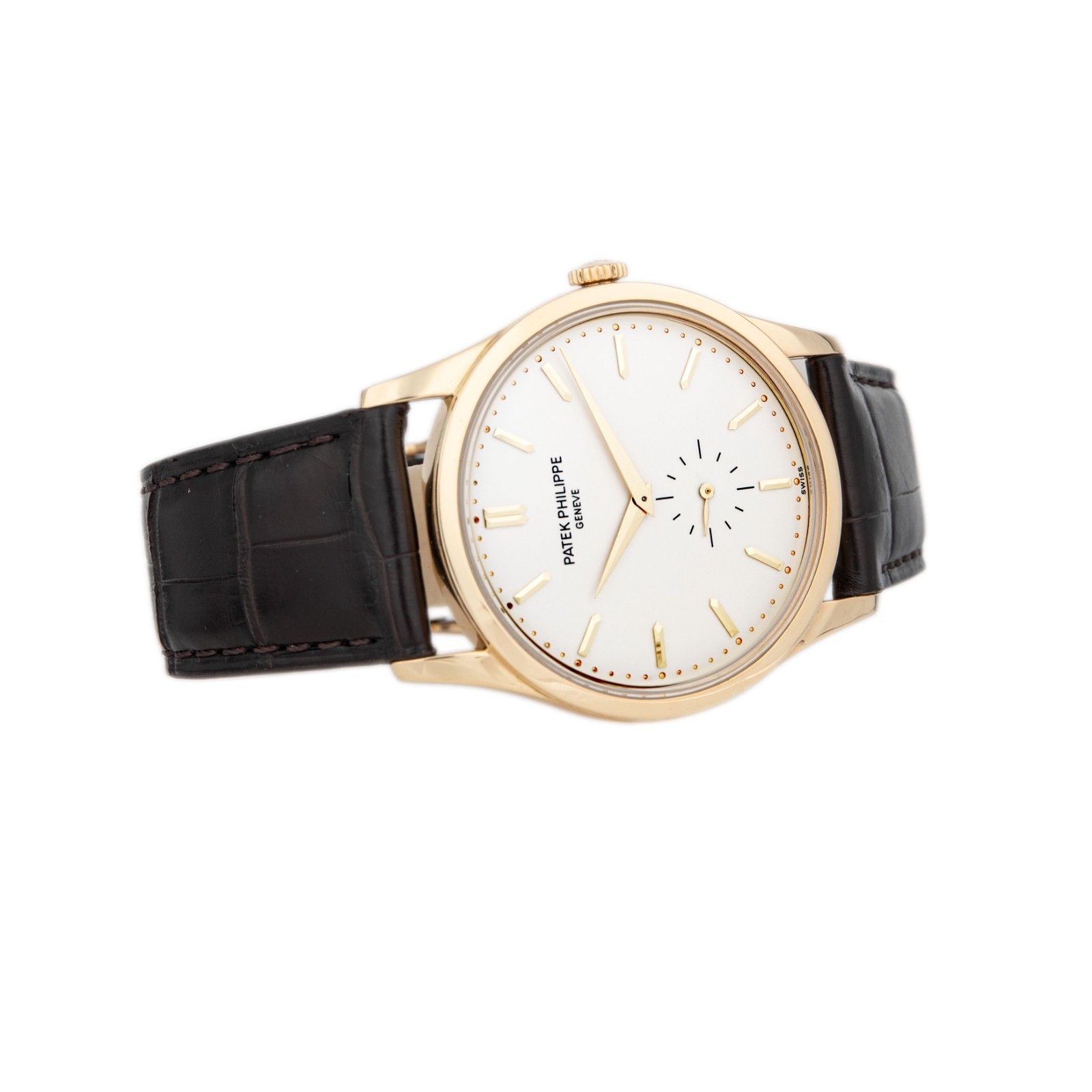 Patek Philippe Calatrava Yellow Gold Silver Dial 37mm 5196J