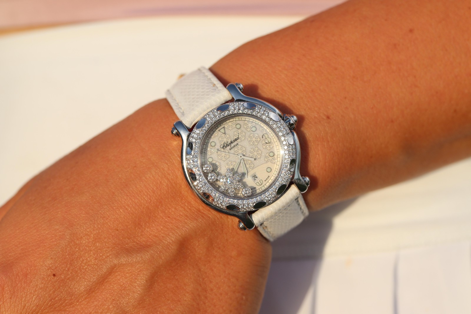 Chopard Happy Sport Snowflake Diamond Watch. Chopard LUC 27/8943 Ladies