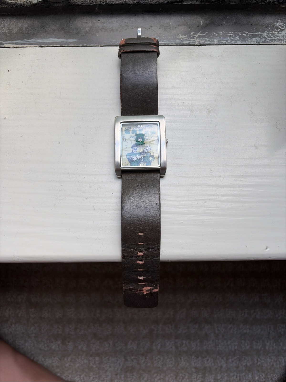 Rare Vintage Armitron DC comics Green Lantern Luminous Japan Mens Watch!