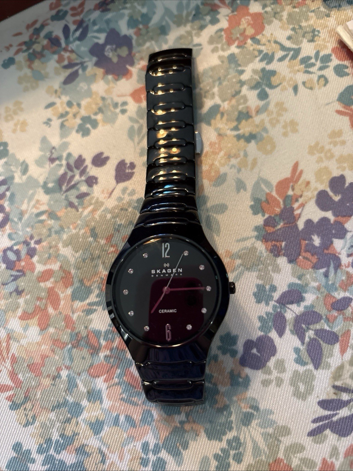 Skagen Ceramic Collection Women’s Black Dial Quartz Watch 817SBXBC