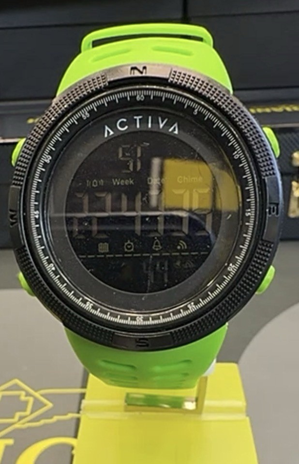 Activa X Invicta 50mm Digital Essentials Mens Watch Green ACW1915-005